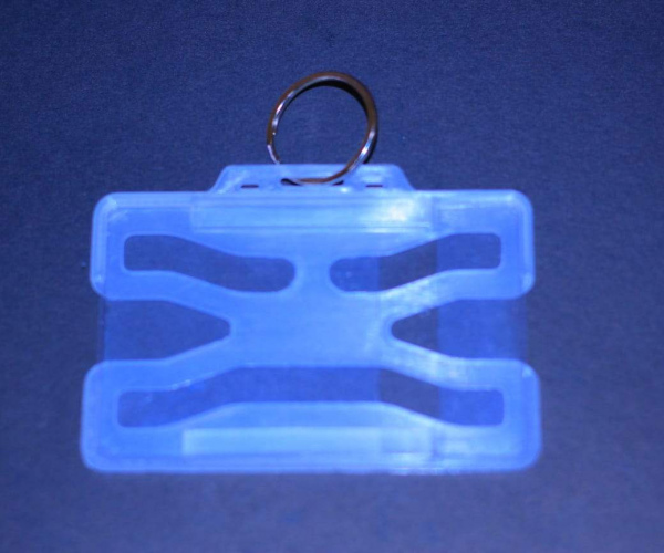 CARD HOLDER-LANSCAPE With Key ring & Shield Incl